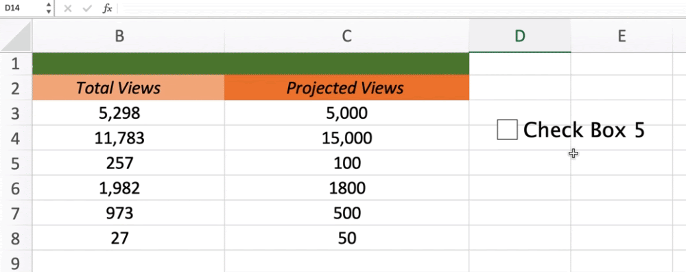 How Do You Put A Checkbox In Excel